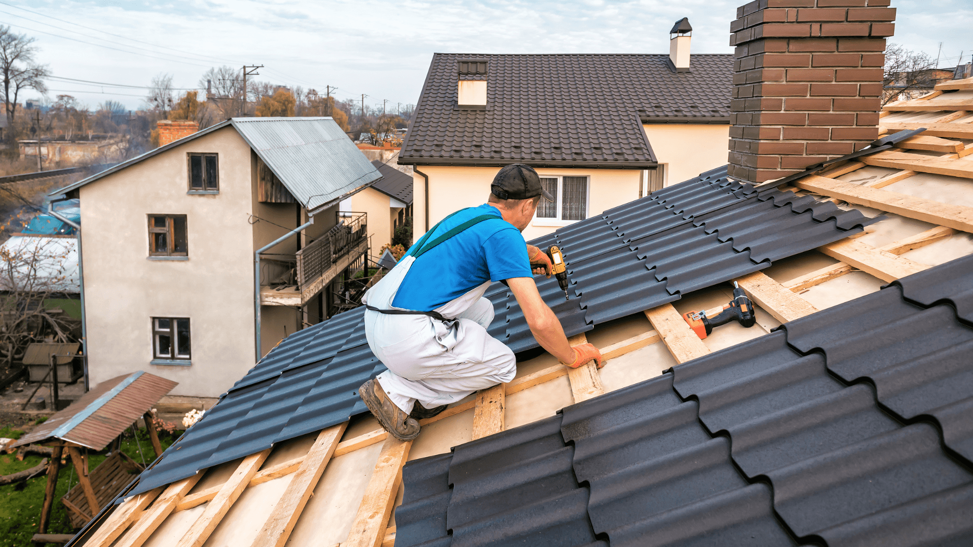 Professional roofing work